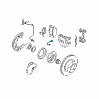 OEM 2006 BMW 330xi Brake Pad Wear Sensor, Front Left Diagram - 34-35-6-789-441