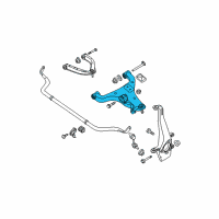 OEM 2009 Nissan Frontier Link Complete-Front Suspension, Lower LH Diagram - 54501-ZG90A