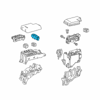 OEM Lexus NX200t Block Assembly, Relay Diagram - 82660-26290