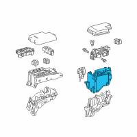 OEM 2018 Lexus NX300 Block, Engine Room Relay Diagram - 82741-42020