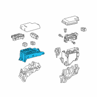 OEM 2018 Lexus NX300 Block, Engine Room Relay Diagram - 82741-48090