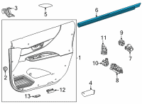 OEM Toyota Venza Belt Weatherstrip Diagram - 68171-48080