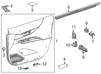 OEM Toyota 4Runner Interior Lamp Diagram - 81080-35020
