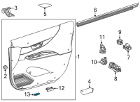 OEM 2017 Toyota 4Runner Interior Lamp Diagram - 81080-35020