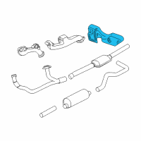 OEM 1998 Dodge Ram 1500 Shield-Exhaust Manifold Diagram - 53031040AB