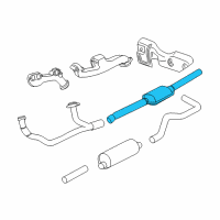 OEM 2003 Dodge Dakota Catalytic Converter Diagram - 52103252AC