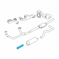 OEM 1997 Dodge Dakota Exhaust Pipe Diagram - 52103121