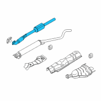 OEM 2008 Saturn Astra Front Pipe Diagram - 93357647