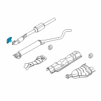 OEM 2008 Saturn Astra Front Pipe Gasket Diagram - 55557507