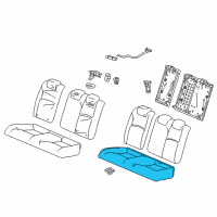 OEM 2020 Honda Civic Pad Comp RR., Cush Diagram - 82137-TBG-A21