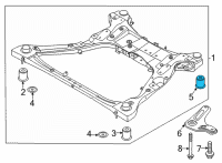 OEM 2022 Hyundai Tucson BUSHING-CROSSMEMBER MTG Diagram - 62486-P2000