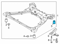 OEM 2022 Kia Sorento BUSHING-CROSSMEMBER Diagram - 62486P2000