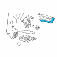 OEM 2003 Ford Taurus Valve Cover Gasket Diagram - YL8Z-6584-AA