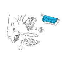 OEM Mercury Mariner Valve Cover Diagram - 6L8Z-6582-B