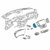 OEM Buick Enclave Stab Control Switch Diagram - 84401798