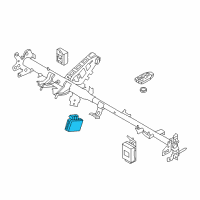 OEM 2013 Hyundai Accent Brake Control Module And Receiver Unit Assembly Diagram - 95400-1R201