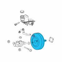 OEM 2010 Mercury Milan Booster Diagram - AE5Z-2005-B