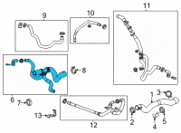 OEM Cadillac CT4 Lower Hose Diagram - 84697657