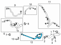 OEM 2020 Cadillac CT4 Outlet Pipe Diagram - 84697658