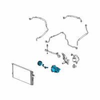 OEM Saturn Vue Compressor Assembly Diagram - 15922970