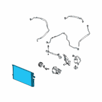 OEM 2002 Saturn Vue Condenser Asm, A/C Diagram - 15807005