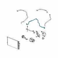 OEM 2003 Saturn Vue Tube Asm, A/C Receiver & Dehydrator Diagram - 22688156