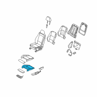 OEM 2008 BMW M3 Basic Seat Upholstery Diagram - 52-10-7-118-410