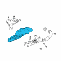 OEM GMC Terrain Manifold Gasket Diagram - 55496050