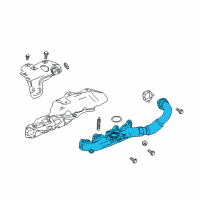 OEM 2017 Chevrolet Cruze Exhaust Manifold Assembly Diagram - 55490673