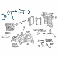 OEM Ram 1500 Wiring-A/C And Heater Diagram - 68396054AC