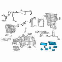 OEM Ram 3500 Seal Kit-A/C And Heater Unit Diagram - 68396044AB
