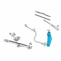 OEM 2008 Chevrolet Express 1500 Washer Reservoir Diagram - 88958134
