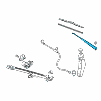 OEM 2008 Chevrolet Express 1500 Wiper Arm Diagram - 84447096
