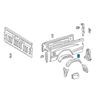 OEM Toyota T100 Bracket Diagram - 65519-34010