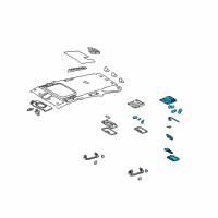 OEM 2005 Lexus RX330 Lamp Assy, Map Diagram - 81260-48660-B0