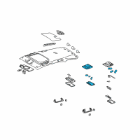 OEM Lexus RX400h Lamp Assy, Map Diagram - 81260-48051-B0