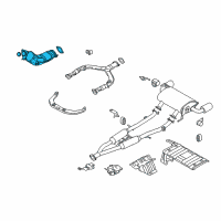 OEM Infiniti G25 Three Way Catalytic Converter Diagram - B08B3-1MB1D