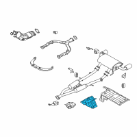 OEM Infiniti EX35 INSULATOR-Heat, Front Floor Diagram - 74754-1BN0A