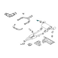 OEM Nissan 370Z Bracket-Exhaust Mounting Diagram - 20742-JL00A