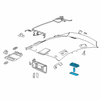 OEM Chevrolet Malibu Dome Lamp Assembly Diagram - 23111181