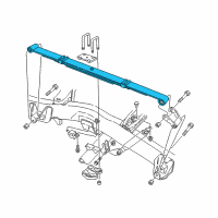 OEM 1998 Dodge Dakota Rear Leaf Spring Diagram - 52106743AD