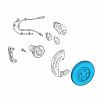 OEM 2005 Mercury Montego Rotor Diagram - 8G1Z-1125-B