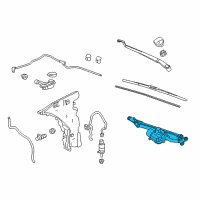 OEM 2016 Cadillac CTS Motor & Linkage Diagram - 22773541