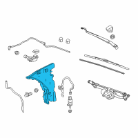 OEM 2016 Cadillac CTS Washer Reservoir Diagram - 23231224