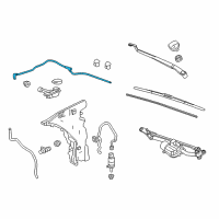 OEM 2019 Cadillac CTS Washer Hose Diagram - 22773546