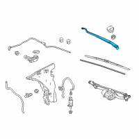 OEM 2016 Cadillac CTS Wiper Arm Diagram - 23144360