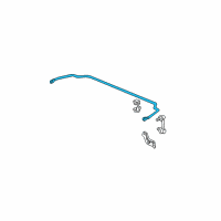 OEM 2007 Honda Accord Spring, Rear Stabilizer Diagram - 52300-SDR-A01