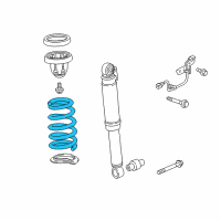 OEM Acura ZDX Spring, Rear Diagram - 52441-SZN-A52