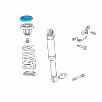 OEM 2010 Acura ZDX Rubber, Rear Spring Mounting Diagram - 52686-STX-A01