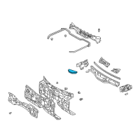 OEM 2005 Lexus LS430 Pad, Dash Panel Insulator, NO.3 Diagram - 55215-50010